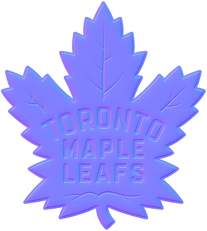 Toronto Maple Leafs Colorful Embossed Logo iron on paper